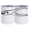 10 oz. White Stainless Steel Short Tumbler Thumbnail
