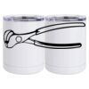 10 oz. White Stainless Steel Short Tumbler Thumbnail