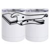 10 oz. White Stainless Steel Short Tumbler Thumbnail