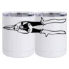 10 oz. White Stainless Steel Short Tumbler Thumbnail