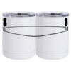 10 oz. White Stainless Steel Short Tumbler Thumbnail