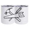 10 oz. White Stainless Steel Short Tumbler Thumbnail