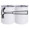 10 oz. White Stainless Steel Short Tumbler Thumbnail