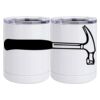 10 oz. White Stainless Steel Short Tumbler Thumbnail