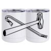 10 oz. White Stainless Steel Short Tumbler Thumbnail