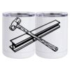10 oz. White Stainless Steel Short Tumbler Thumbnail