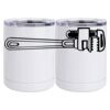10 oz. White Stainless Steel Short Tumbler Thumbnail