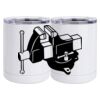 10 oz. White Stainless Steel Short Tumbler Thumbnail