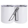 10 oz. White Stainless Steel Short Tumbler Thumbnail
