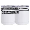 10 oz. White Stainless Steel Short Tumbler Thumbnail