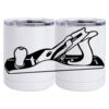 10 oz. White Stainless Steel Short Tumbler Thumbnail