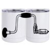 10 oz. White Stainless Steel Short Tumbler Thumbnail