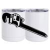 10 oz. White Stainless Steel Short Tumbler Thumbnail