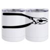 10 oz. White Stainless Steel Short Tumbler Thumbnail