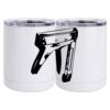 10 oz. White Stainless Steel Short Tumbler Thumbnail