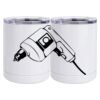 10 oz. White Stainless Steel Short Tumbler Thumbnail