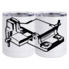 10 oz. White Stainless Steel Short Tumbler Thumbnail