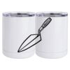 10 oz. White Stainless Steel Short Tumbler Thumbnail