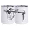 10 oz. White Stainless Steel Short Tumbler Thumbnail