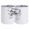 10 oz. White Stainless Steel Short Tumbler Thumbnail