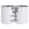 10 oz. White Stainless Steel Short Tumbler Thumbnail