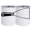 10 oz. White Stainless Steel Short Tumbler Thumbnail