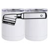 10 oz. White Stainless Steel Short Tumbler Thumbnail