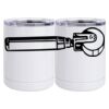 10 oz. White Stainless Steel Short Tumbler Thumbnail