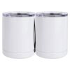10 oz. White Stainless Steel Short Tumbler Thumbnail