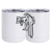 10 oz. White Stainless Steel Short Tumbler Thumbnail