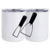 10 oz. White Stainless Steel Short Tumbler Thumbnail