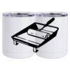 10 oz. White Stainless Steel Short Tumbler Thumbnail