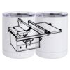 10 oz. White Stainless Steel Short Tumbler Thumbnail