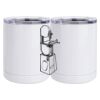 10 oz. White Stainless Steel Short Tumbler Thumbnail