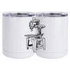 10 oz. White Stainless Steel Short Tumbler Thumbnail