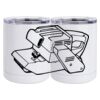 10 oz. White Stainless Steel Short Tumbler Thumbnail