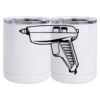 10 oz. White Stainless Steel Short Tumbler Thumbnail