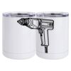 10 oz. White Stainless Steel Short Tumbler Thumbnail