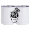 10 oz. White Stainless Steel Short Tumbler Thumbnail