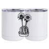 10 oz. White Stainless Steel Short Tumbler Thumbnail