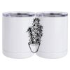 10 oz. White Stainless Steel Short Tumbler Thumbnail
