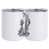 10 oz. White Stainless Steel Short Tumbler Thumbnail
