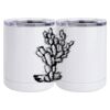 10 oz. White Stainless Steel Short Tumbler Thumbnail