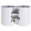 10 oz. White Stainless Steel Short Tumbler Thumbnail
