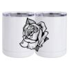 10 oz. White Stainless Steel Short Tumbler Thumbnail