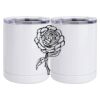 10 oz. White Stainless Steel Short Tumbler Thumbnail