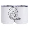 10 oz. White Stainless Steel Short Tumbler Thumbnail