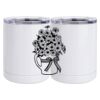 10 oz. White Stainless Steel Short Tumbler Thumbnail