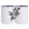 10 oz. White Stainless Steel Short Tumbler Thumbnail