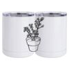 10 oz. White Stainless Steel Short Tumbler Thumbnail